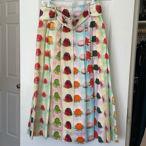 RACHEL ANTONOFF Vinnie Jello Striped Skirt Size 2 - Picture 4 of 7